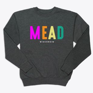 Mead Wisconsin Color Pop Premium Crewneck Sweatshirt