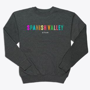 Spanish Valley Utah Color Pop Premium Crewneck Sweatshirt