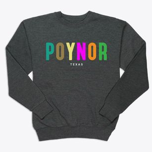Poynor Texas Color Pop Premium Crewneck Sweatshirt
