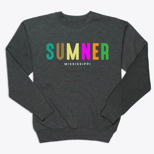 Sumner Mississippi Color Pop Premium Crewneck Sweatshirt