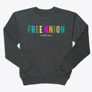 Free Union Virginia Color Pop Premium Crewneck Sweatshirt