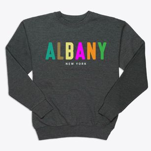 Albany New York Color Pop Premium Crewneck Sweatshirt