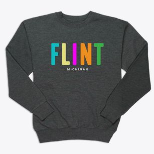 Flint Michigan Color Pop Premium Crewneck Sweatshirt