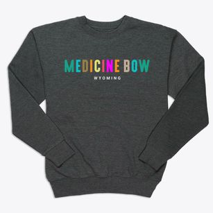 Medicine Bow Wyoming Color Pop Premium Crewneck Sweatshirt