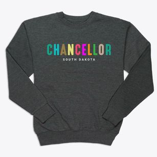 Chancellor South Dakota Color Pop Premium Crewneck Sweatshirt