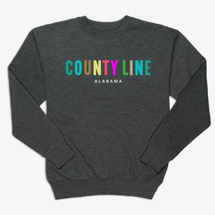 County Line Alabama Color Pop Premium Crewneck Sweatshirt