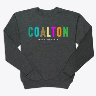 Coalton West Virginia Color Pop Premium Crewneck Sweatshirt