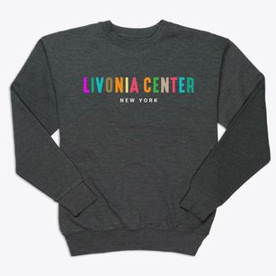 Livonia Center New York Color Pop Premium Crewneck Sweatshirt