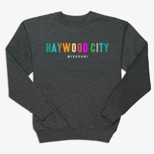 Haywood City Missouri Color Pop Premium Crewneck Sweatshirt