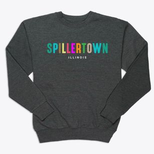 Spillertown Illinois Color Pop Premium Crewneck Sweatshirt