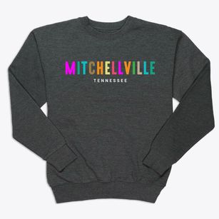 Mitchellville Tennessee Color Pop Premium Crewneck Sweatshirt