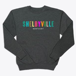 Shelbyville Kentucky Color Pop Premium Crewneck Sweatshirt