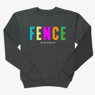 Fence Wisconsin Color Pop Premium Crewneck Sweatshirt