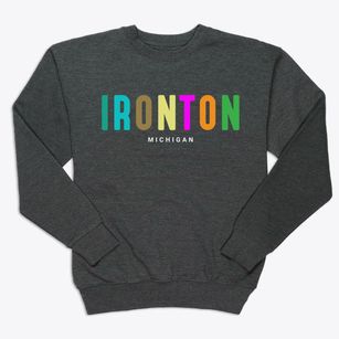 Ironton Michigan Color Pop Premium Crewneck Sweatshirt