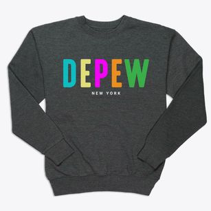 Depew New York Color Pop Premium Crewneck Sweatshirt