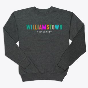 Williamstown New Jersey Color Pop Premium Crewneck Sweatshirt