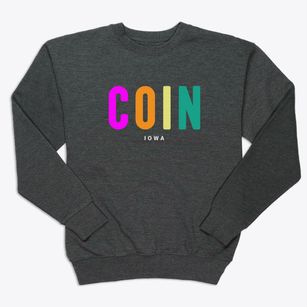 Coin Iowa Color Pop Premium Crewneck Sweatshirt