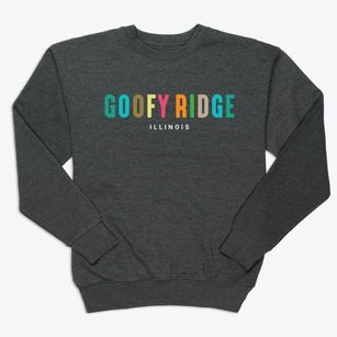 Goofy Ridge Illinois Color Pop Premium Crewneck Sweatshirt