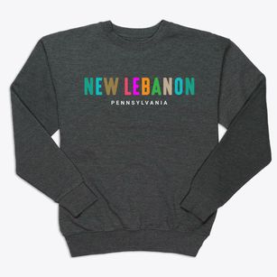 New Lebanon Pennsylvania Color Pop Premium Crewneck Sweatshirt