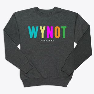 Wynot Nebraska Color Pop Premium Crewneck Sweatshirt