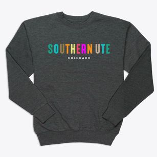Southern Ute Colorado Color Pop Premium Crewneck Sweatshirt
