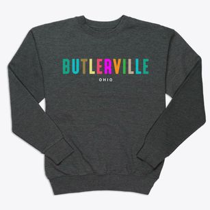 Butlerville Ohio Color Pop Premium Crewneck Sweatshirt