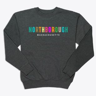Northborough Massachusetts Color Pop Premium Crewneck Sweatshirt