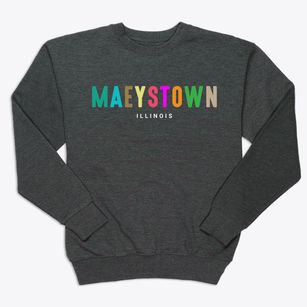 Maeystown Illinois Color Pop Premium Crewneck Sweatshirt
