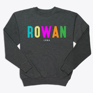 Rowan Iowa Color Pop Premium Crewneck Sweatshirt