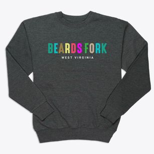 Beards Fork West Virginia Color Pop Premium Crewneck Sweatshirt