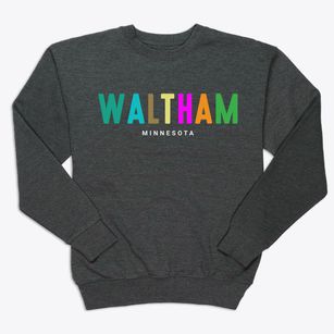 Waltham Minnesota Color Pop Premium Crewneck Sweatshirt
