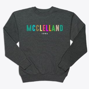 Mcclelland Iowa Color Pop Premium Crewneck Sweatshirt