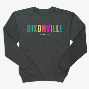 Dixonville Florida Color Pop Premium Crewneck Sweatshirt