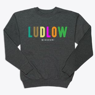 Ludlow Missouri Color Pop Premium Crewneck Sweatshirt