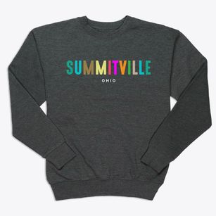 Summitville Ohio Color Pop Premium Crewneck Sweatshirt