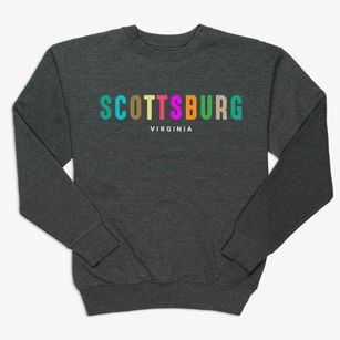 Scottsburg Virginia Color Pop Premium Crewneck Sweatshirt