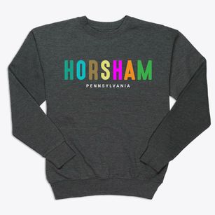 Horsham Pennsylvania Color Pop Premium Crewneck Sweatshirt