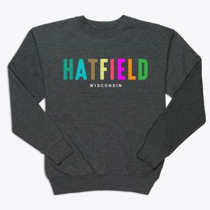 Hatfield Wisconsin Color Pop Premium Crewneck Sweatshirt