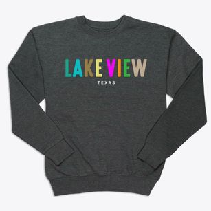Lake View Texas Color Pop Premium Crewneck Sweatshirt