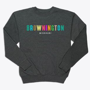 Brownington Missouri Color Pop Premium Crewneck Sweatshirt