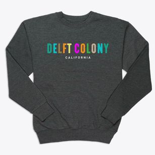 Delft Colony California Color Pop Premium Crewneck Sweatshirt
