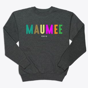 Maumee Ohio Color Pop Premium Crewneck Sweatshirt