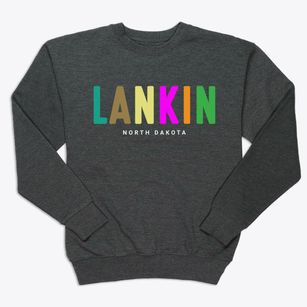 Lankin North Dakota Color Pop Premium Crewneck Sweatshirt