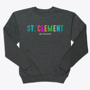 St. Clement Missouri Color Pop Premium Crewneck Sweatshirt