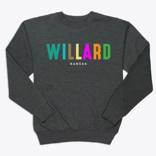 Willard Kansas Color Pop Premium Crewneck Sweatshirt