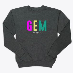 Gem Kansas Color Pop Premium Crewneck Sweatshirt