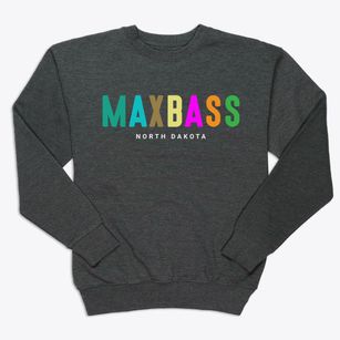 Maxbass North Dakota Color Pop Premium Crewneck Sweatshirt
