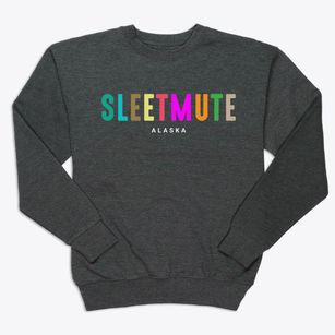 Sleetmute Alaska Color Pop Premium Crewneck Sweatshirt