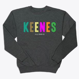 Keenes Illinois Color Pop Premium Crewneck Sweatshirt