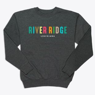 River Ridge Louisiana Color Pop Premium Crewneck Sweatshirt
